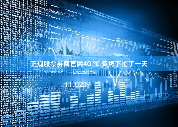 正规股票券商官网40 ℃ 炙烤下忙了一天